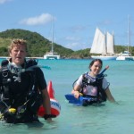 Dive lesson in the Tobago Cays