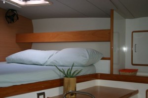 our sailing catamaran charter bedroom