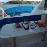 caribbean catamaran charter cockpit