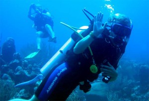 scuba diving on holiday
